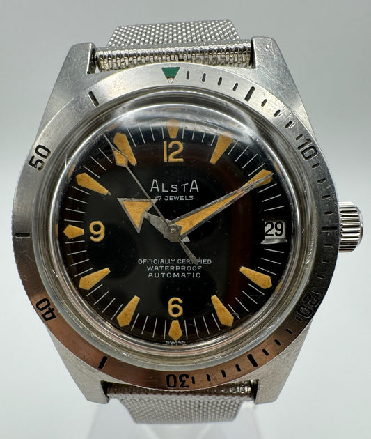Alsta Vintage Deep Diver with Tritium Dial