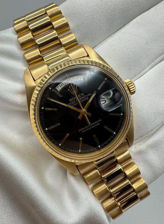 Rolex Day-Date Full Gold with Black Dial